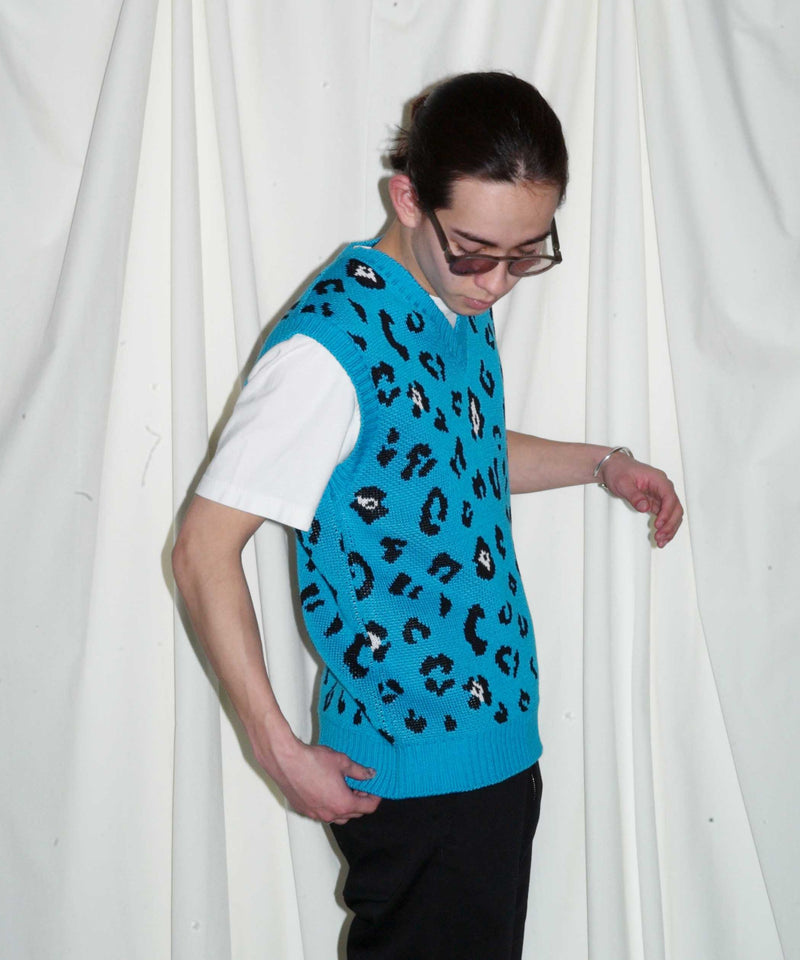 「OUT STOCK」 MIMICRY KNIT VEST "SKY"
