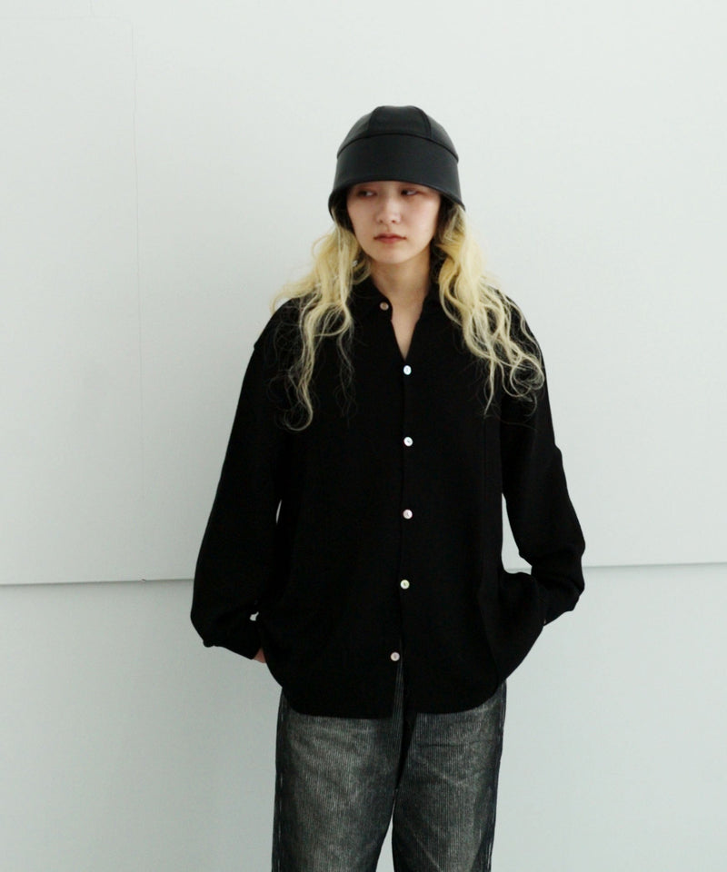BOX KNIT SHIRT "RED"